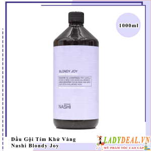 Dầu Gội Dành Cho Tóc Tẩy Vàng Hoặc Màu Lạnh Nashi Blondy Joy 1000ml