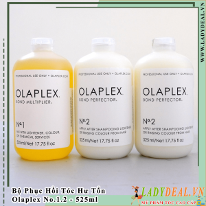 Bộ Phục Hồi Tóc Hư Tổn Nặng Olaplex - Bộ 3 Chai - 525ml