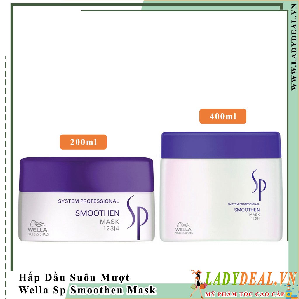 Hấp Dầu Suôn Mượt Wella Sp Smoothen 200ml - 400ml | Ladydeal.vn